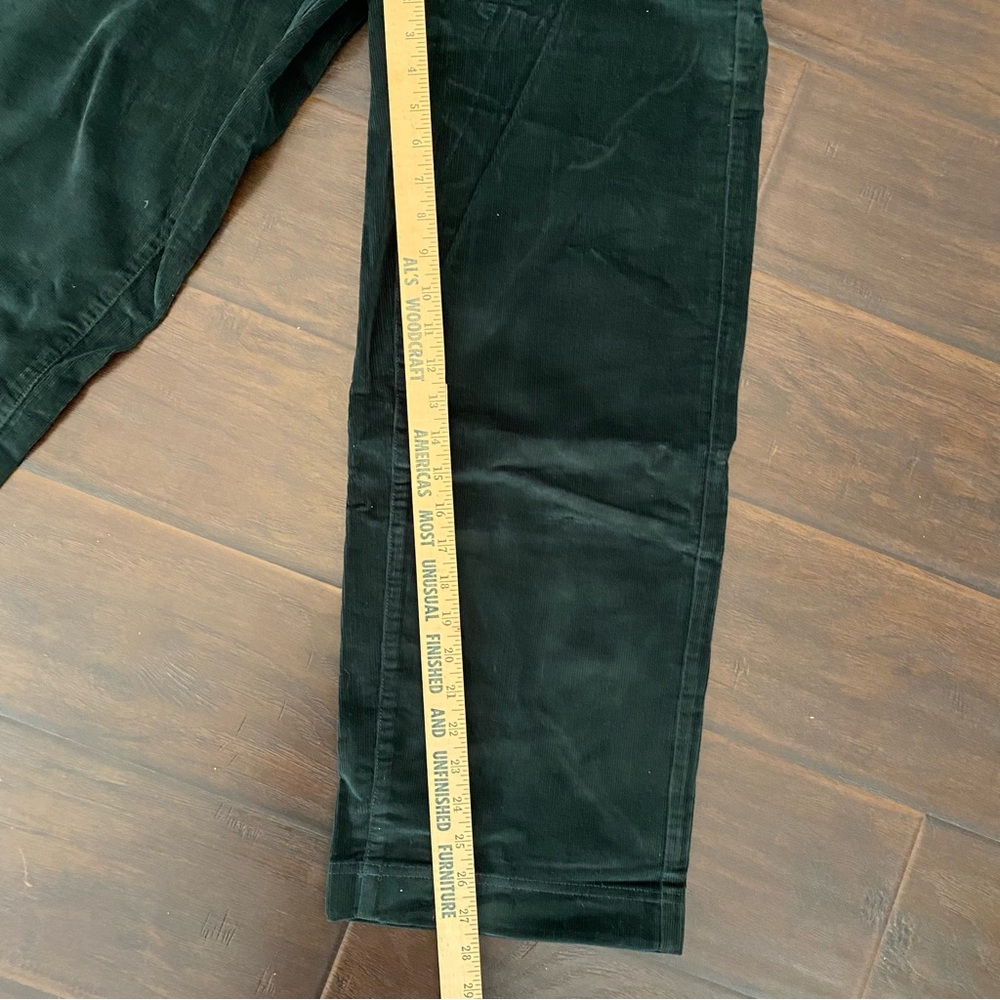 New Everlane woman’s corduroy straight relaxed dark green pant size 6 available - Picture 9 of 15
